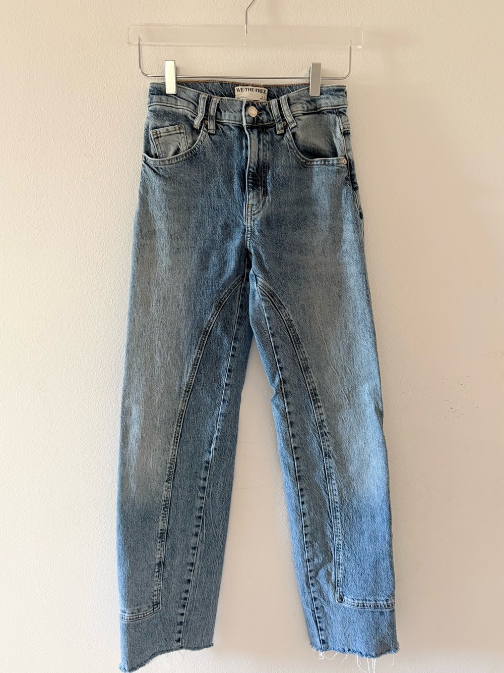 We The Free Mid-rise Risk Taker Jeans in Light Blue Wash (Mantra)